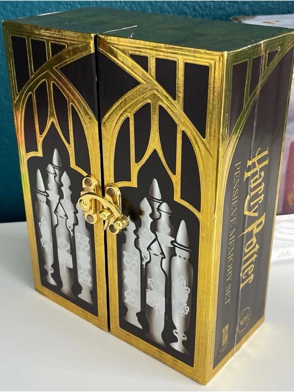 Harry Potter Pensieve Memory Set and Holiday Gift Set with Socks Mug Decor